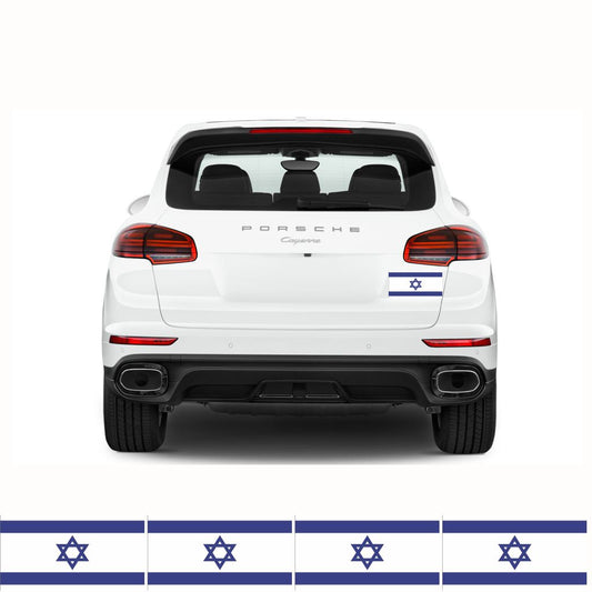 FLAG20C Israel Flags Stickers 4x150mm x 90mm