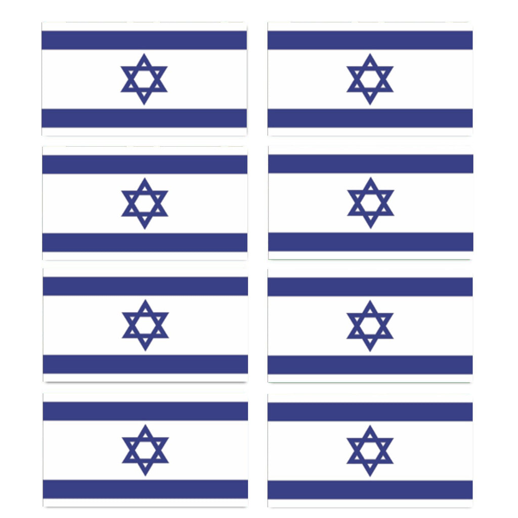 FLAG20D Israel Flags Stickers 55mm x 100mm
