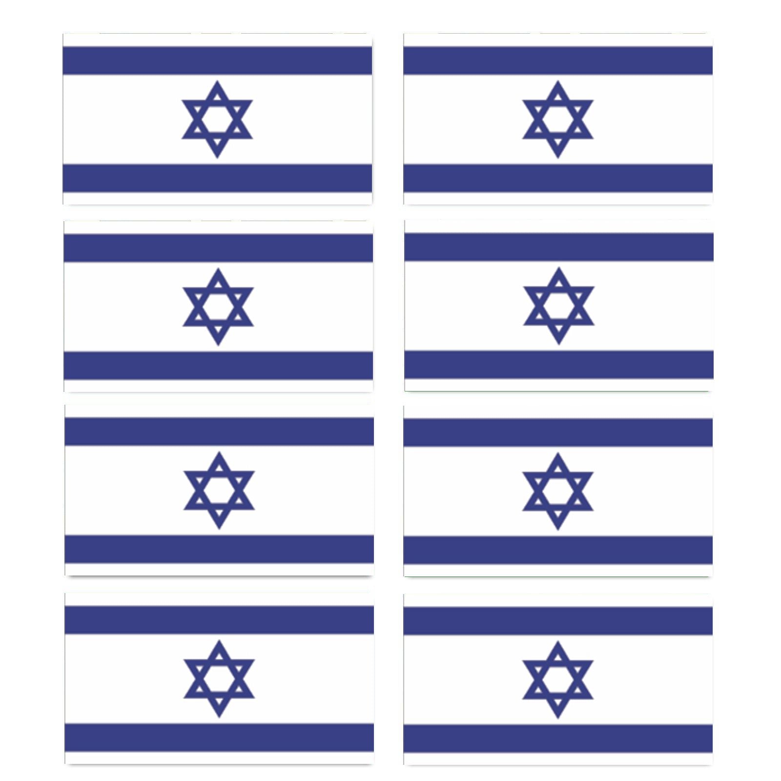 FLAG20 Israel Flags Stickers Various Sizes
