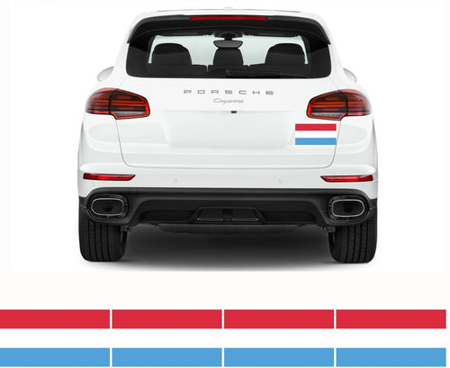 FLAG22 Luxembourg Flags Stickers Various Sizes