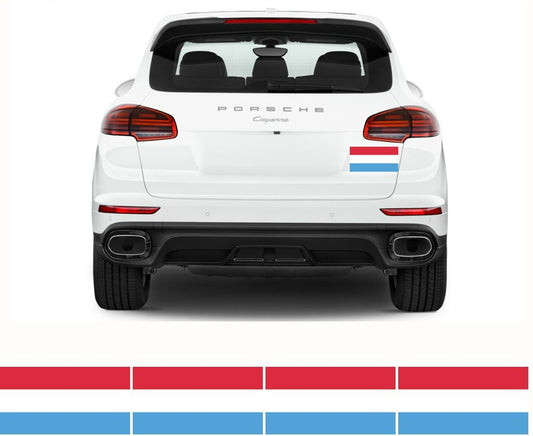 FLAG22 Luxembourg Flags Stickers Various Sizes