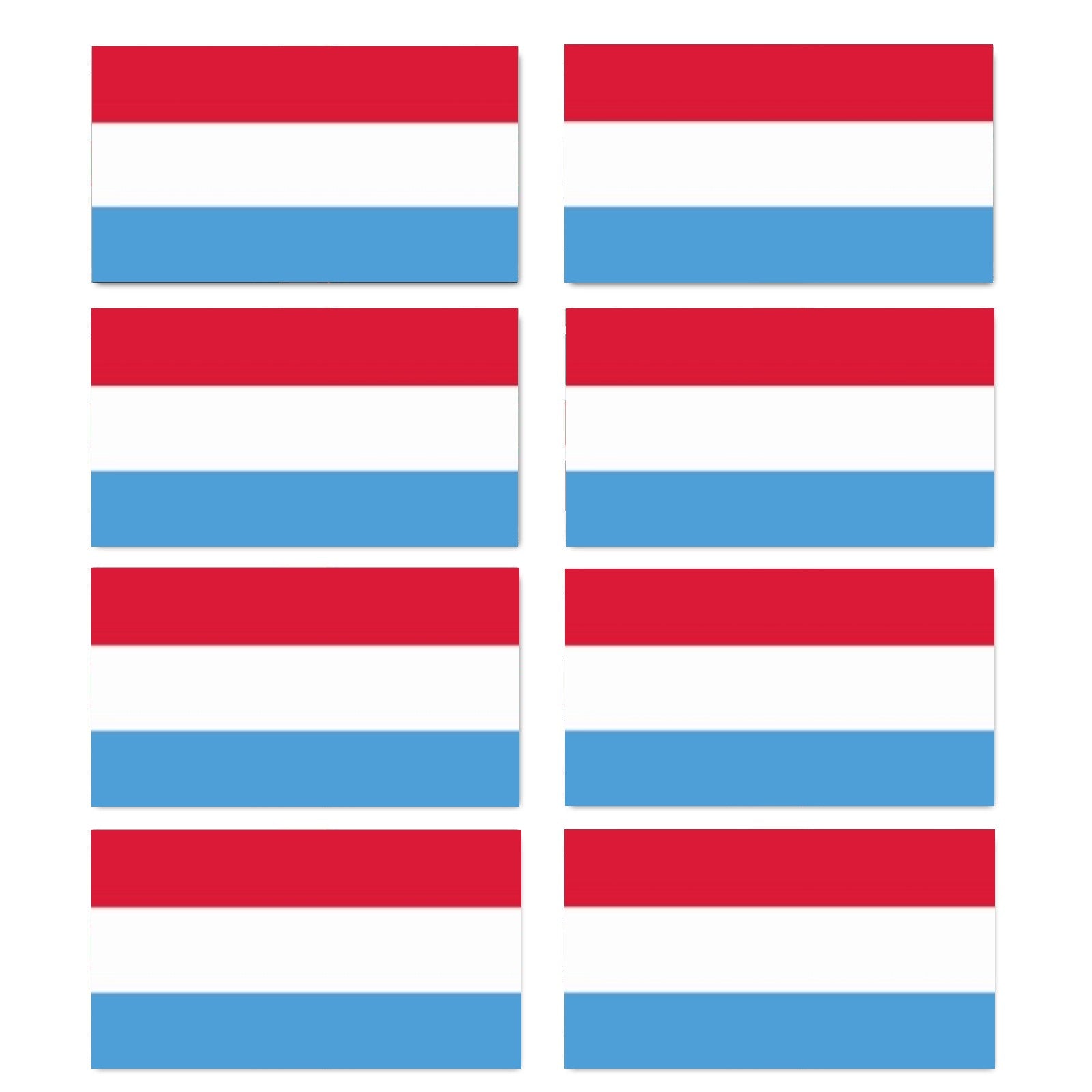 FLAG22 Luxembourg Flags Stickers Various Sizes