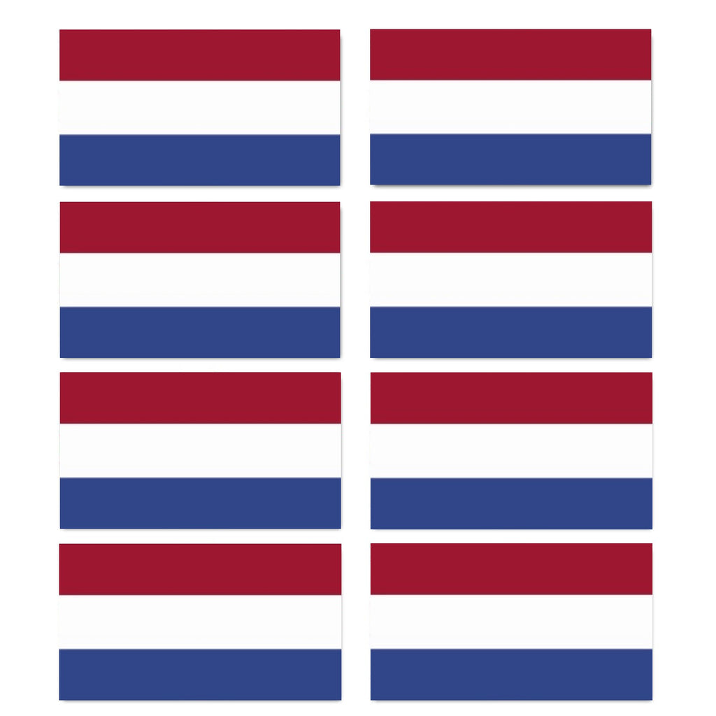 FLAG23D Netherlands Flags Stickers 10mm x 19mm