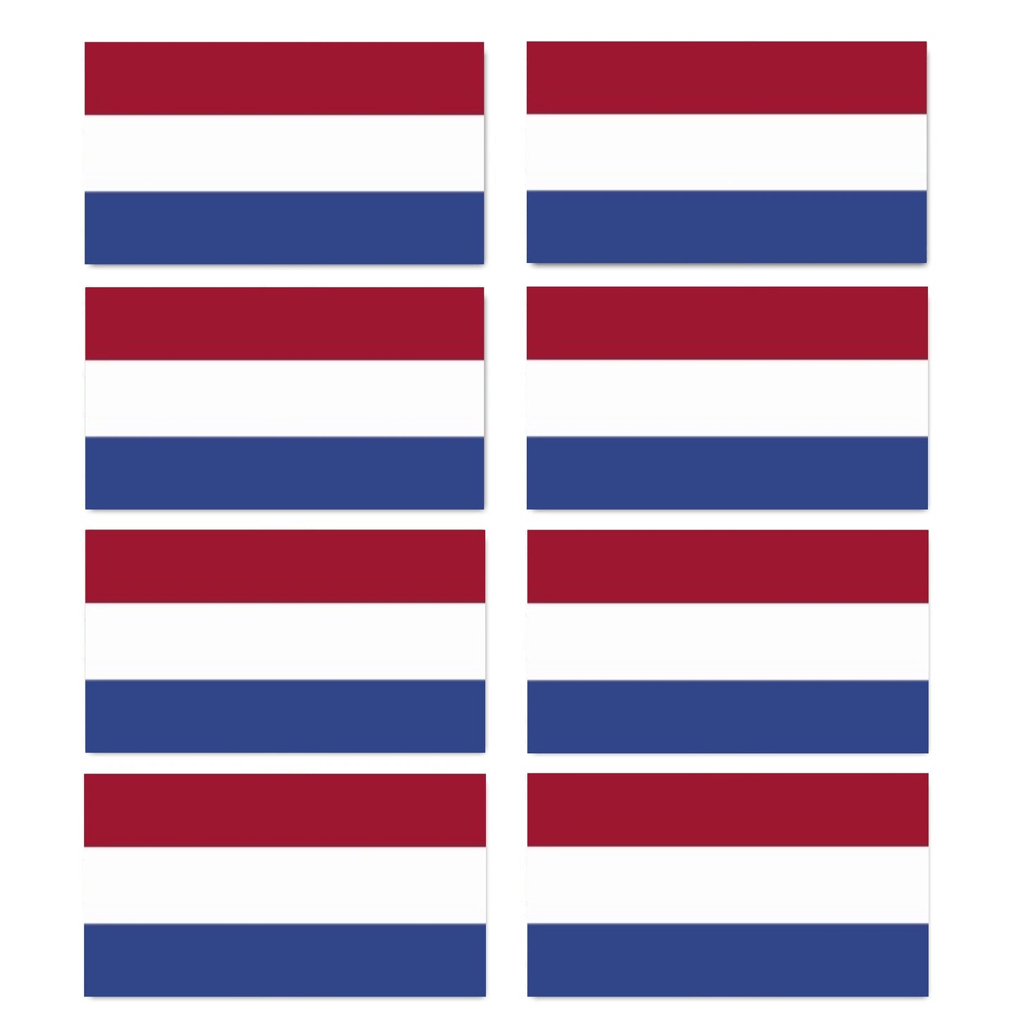 FLAG23D Netherlands Flags Stickers 10mm x 19mm