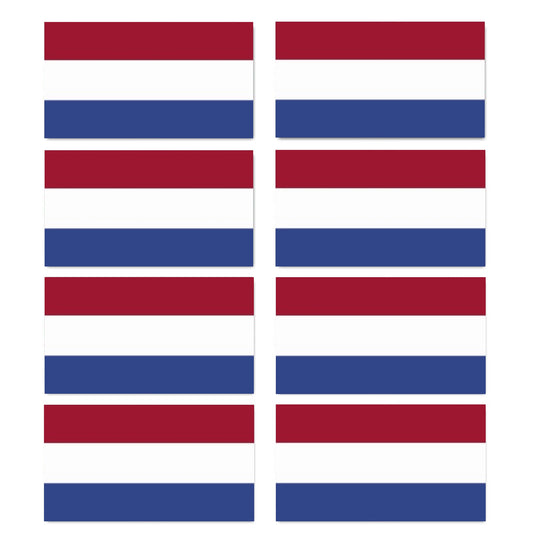 FLAG23D Netherlands Flags Stickers 10mm x 19mm