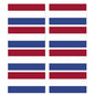 FLAG23D Netherlands Flags Stickers 10mm x 19mm