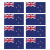 FLAG24D New Zealand Flags Stickers 10mm x 19mm