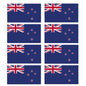 FLAG24D New Zealand Flags Stickers 10mm x 19mm