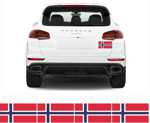 FLAG25 Norway Flags Stickers Various Sizes