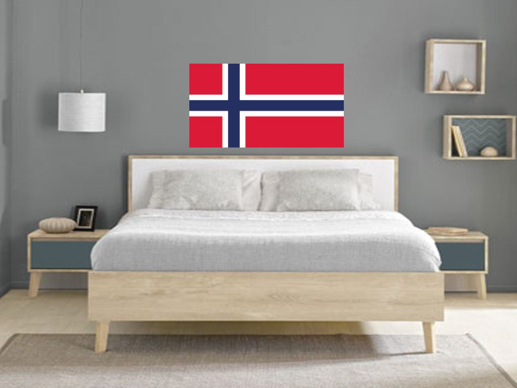 FLAG25 Norway Flags Stickers Various Sizes