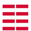 FLAG26D Poland Flags Stickers 10mm x 19mm
