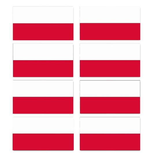 FLAG26D Poland Flags Stickers 10mm x 19mm