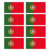 FLAG27D Portugal Flags Stickers 10mm x 19mm