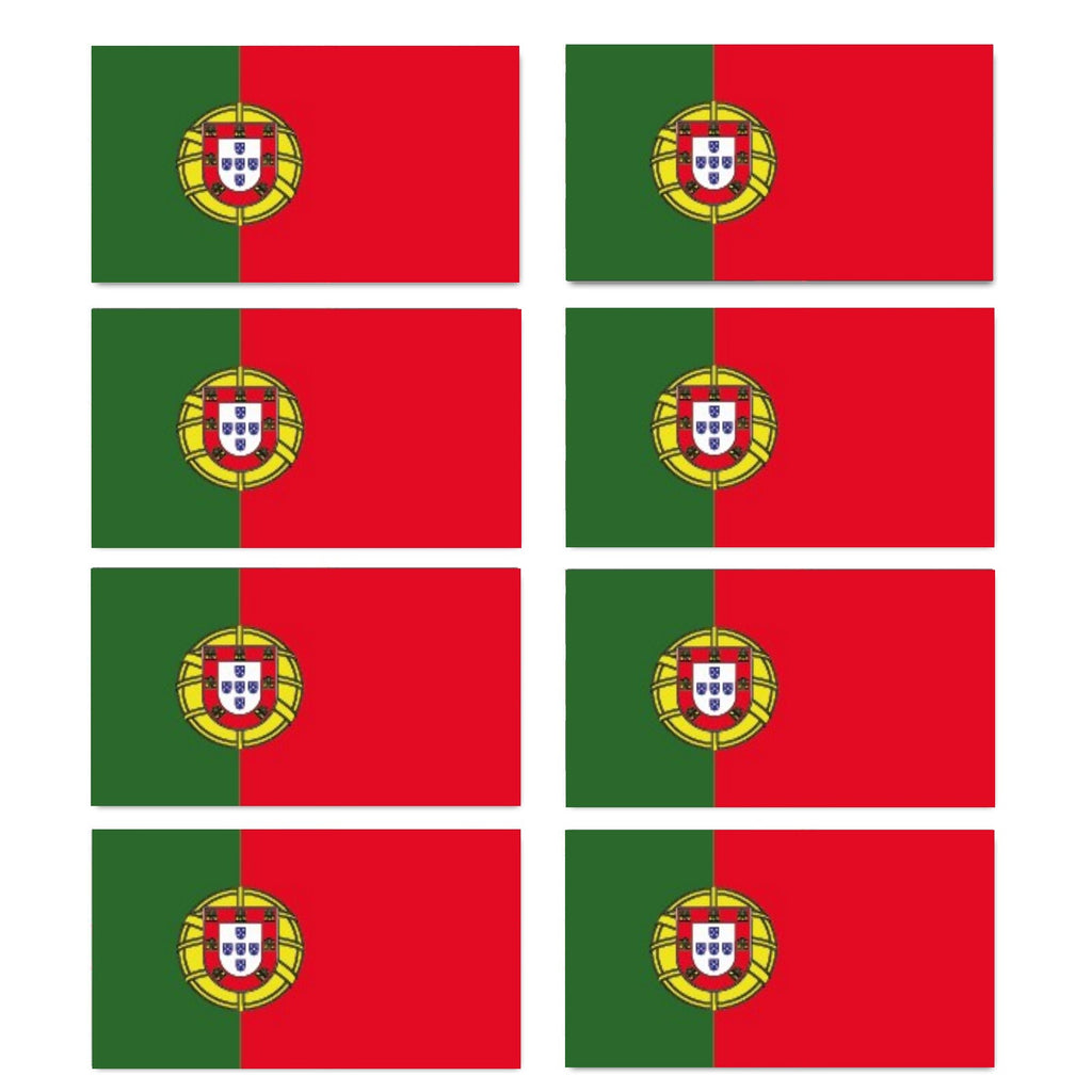 FLAG27 Portugal Flags Stickers Various Sizes
