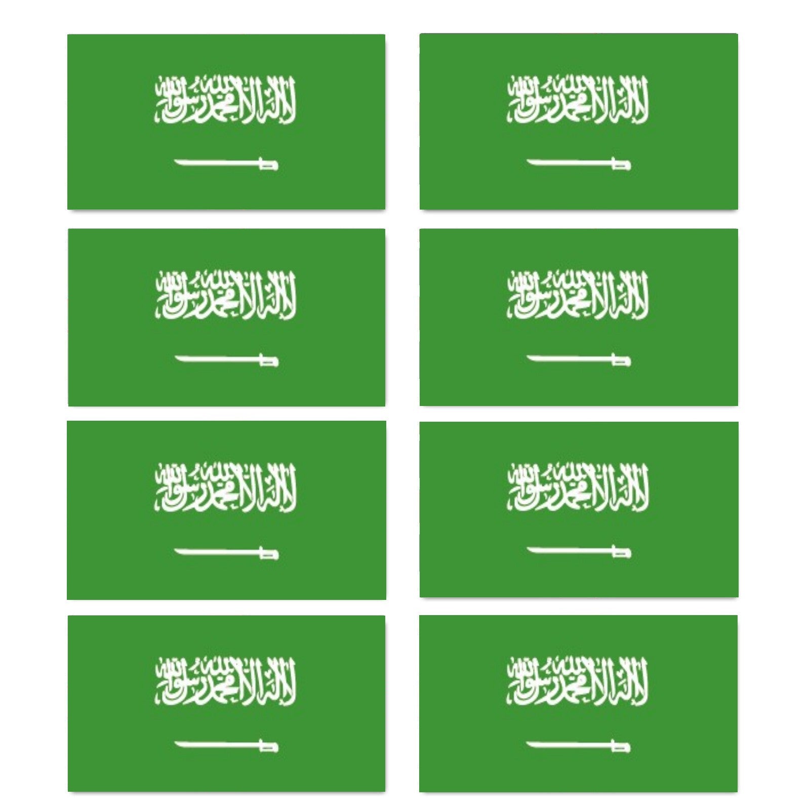 FLAG28 Saudi Arabia Flags Stickers Various Sizes