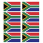 FLAG29D South Africa Flags Stickers 10mm x 19mm