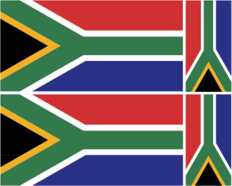 FLAG29 South Africa Flags Stickers Various Sizes