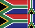 FLAG29 South Africa Flags Stickers Various Sizes