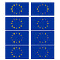 FLAG02D Euro Flags Stickers 15mm x 28mm
