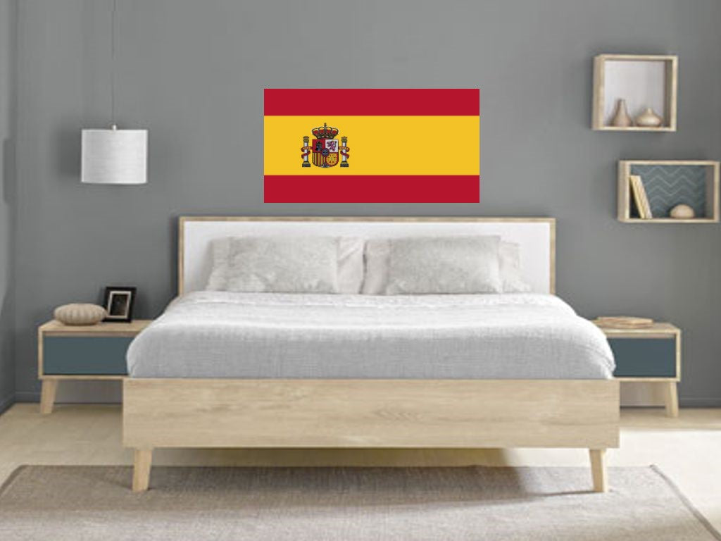 FLAG30 Spain Flags Stickers Various Sizes