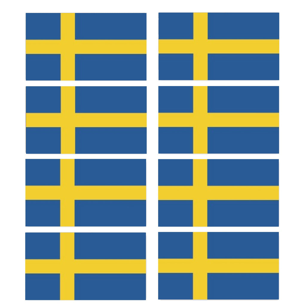 FLAG31 Sweden Flags Stickers Various Sizes