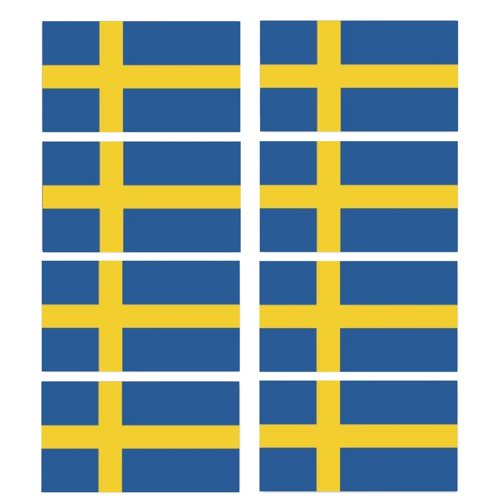 FLAG31 Sweden Flags Stickers Various Sizes