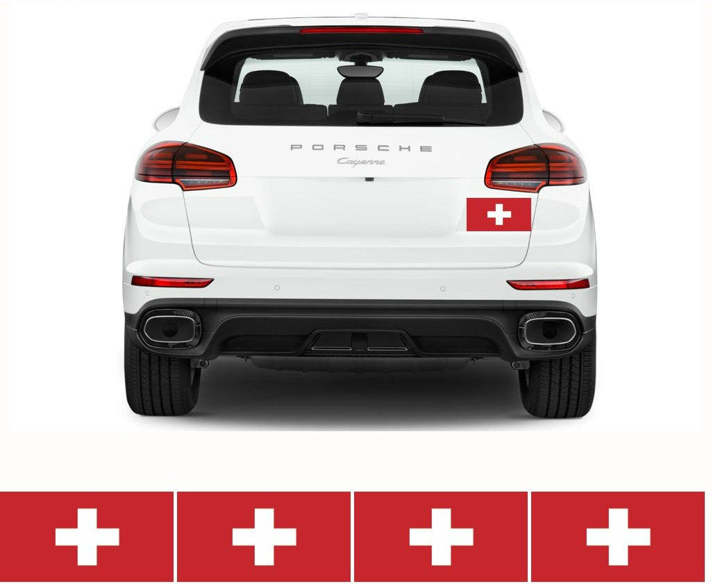 FLAG32 Switzerland Flags Stickers Various Sizes