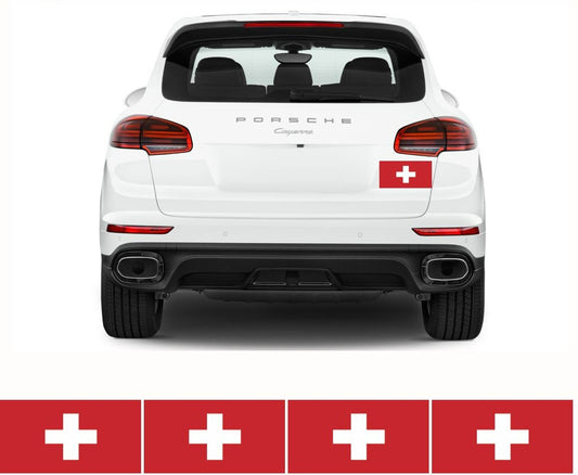 FLAG32 Switzerland Flags Stickers Various Sizes