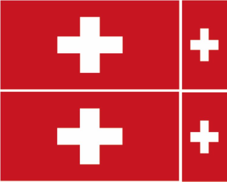 FLAG32 Switzerland Flags Stickers Various Sizes