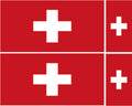 FLAG32 Switzerland Flags Stickers Various Sizes
