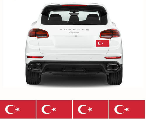 FLAG33 Turkey Flags Stickers Various Sizes