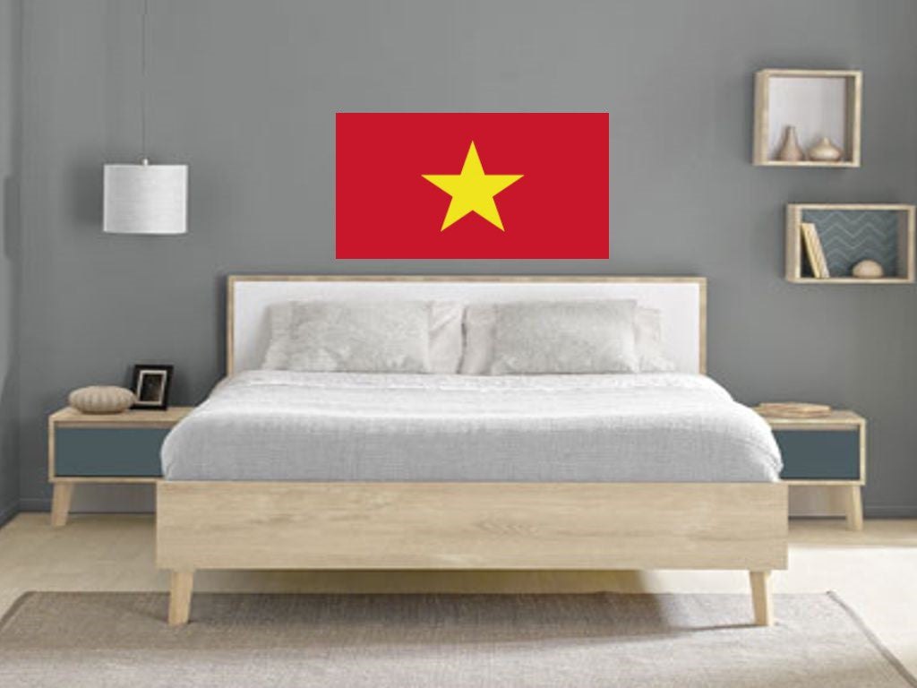 FLAG36 Vietnam Flags Stickers Various Sizes