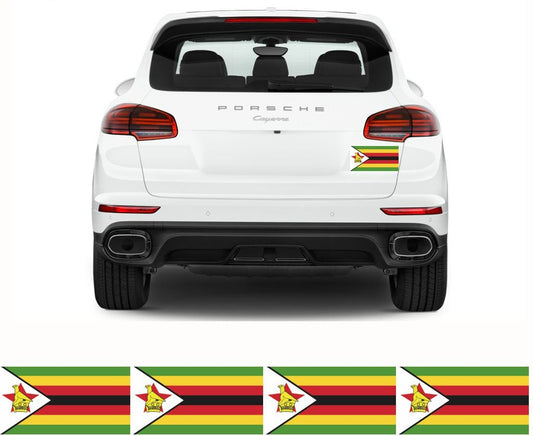 FLAG37 Zimbabwe Flags Stickers Various Sizes