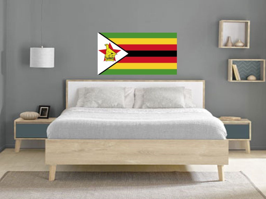 FLAG37 Zimbabwe Flags Stickers Various Sizes