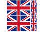 FLAG03A UK Flags 2 x 100mm 2 x 50mm