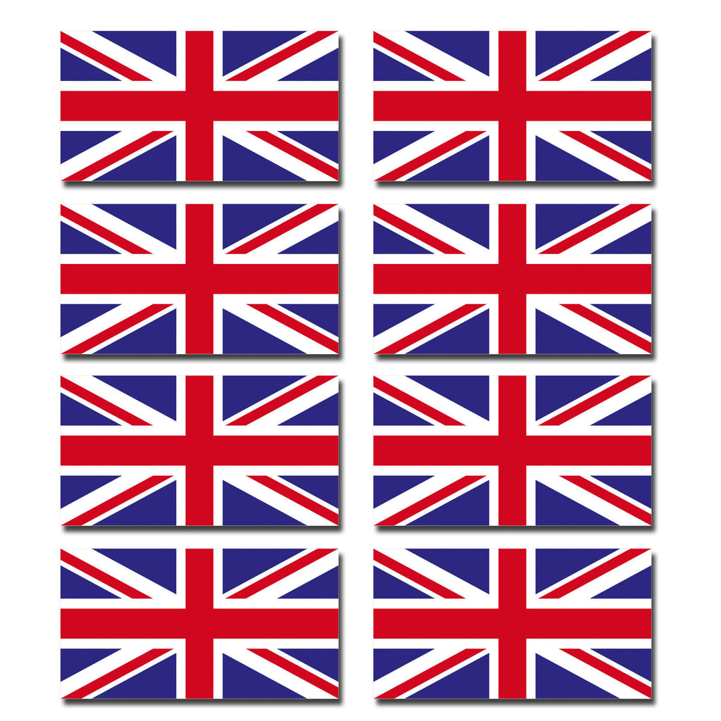 FLAG03D UK Flags Stickers 20mm x 37mm