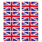 FLAG03D UK Flags Stickers 20mm x 37mm