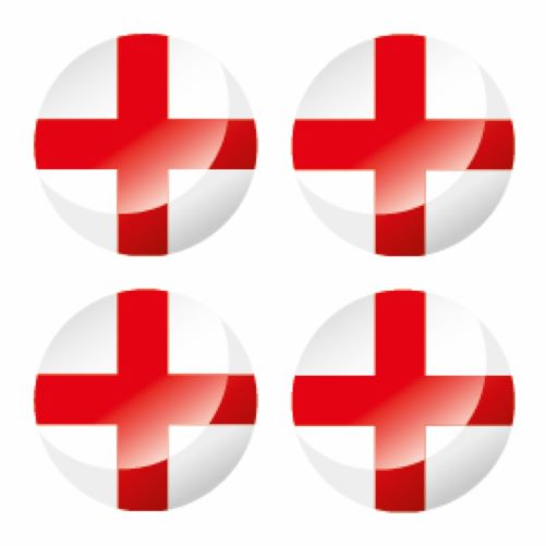FLAG53 England Circle Flags Sticker 150mm Wide