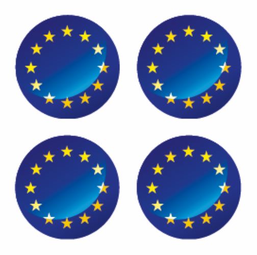 FLAG54 European Union Circle Flags Sticker 150mm Wide