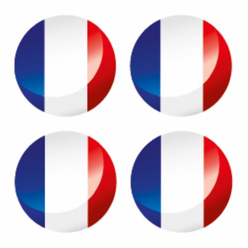 FLAG56 France Circle Flags Sticker 150mm Wide
