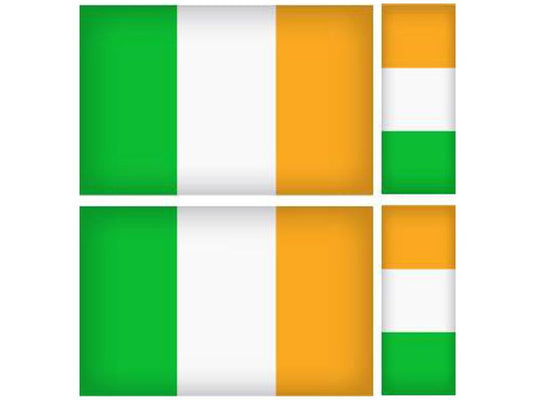 FLAG05B Ireland 2 x 200mm 2 x 100mm