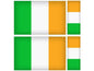 FLAG05B Ireland 2 x 200mm 2 x 100mm