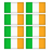 FLAG05D Ireland Flags Stickers 45mm x 82mm