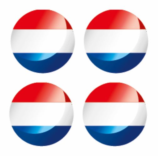 FLAG60 Netherlands Flags Sticker 125mm Wide