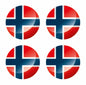 FLAG61 Norway Flags Sticker 125mm Wide