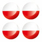 FLAG62 Poland Flags Sticker 125mm Wide
