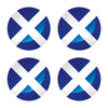 FLAG64 Scotland Circle Flags Sticker 25mm Wide