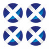 FLAG64 Scotland Circle Flags Sticker 100mm Wide