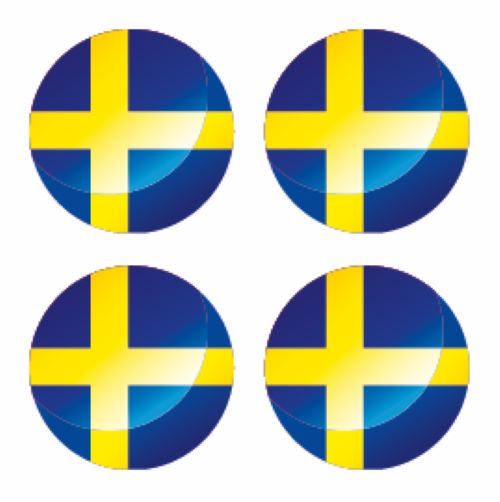 FLAG66 Sweden Flags Sticker 125mm Wide