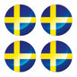 FLAG66 Sweden Flags Sticker 125mm Wide